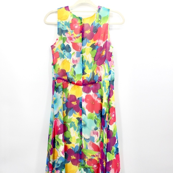 Coldwater Creek Faux Wrap Midi Spring Dress | 8 - Picture 2 of 4
